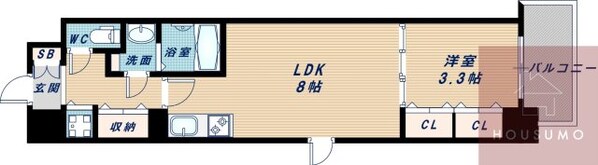 ファーストフィオーレ江坂垂水町の物件間取画像